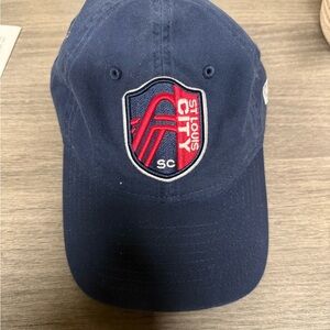 New Era Navy and Red St. Louis City SC Cap